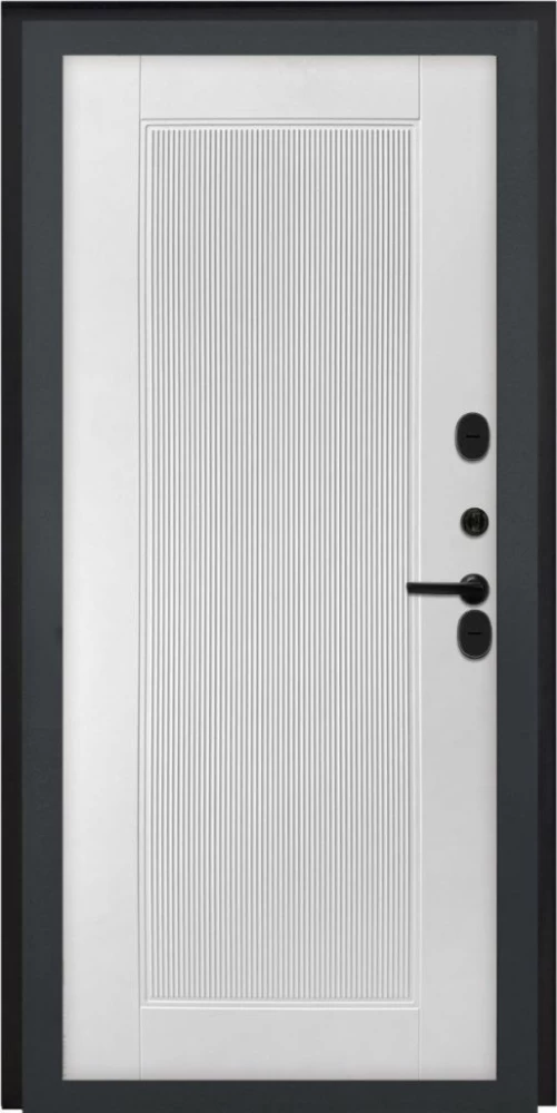 Входная дверь ДвериПРО Модель L-48 ПВХ 10мм Астрод Velutto Bianco DPRO196745 внутренняя сторона