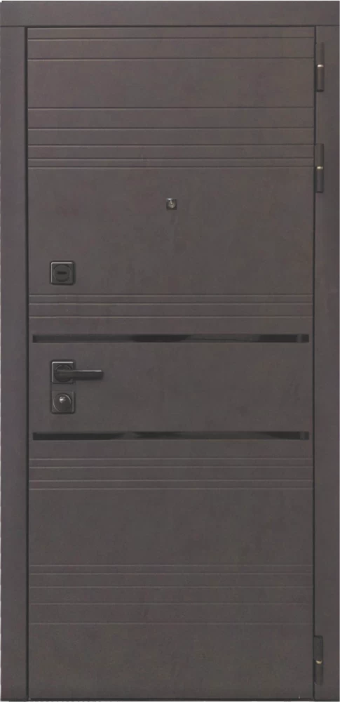 Входная дверь ДвериПРО L-43 СБ-1 (ст. белое, 16мм, венге) DPRO196906 внешняя сторона