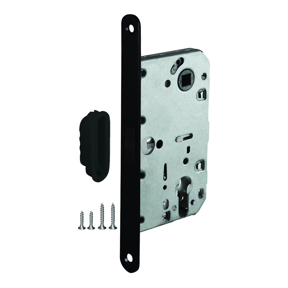 Фото Корпус врезного замка с защелкой MAGNLN85-50 BL черный