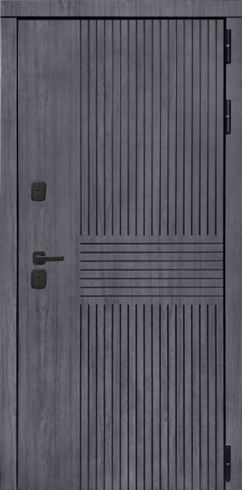 Входная дверь Берген ФЛ-259 (10мм, дуб с пилением) внешняя сторона