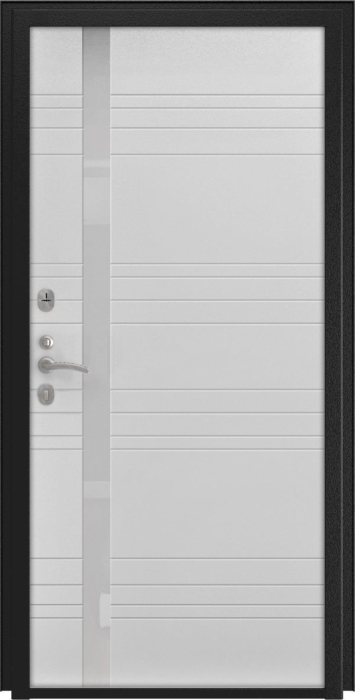 Входная дверь Модель L - 49 A-1 (16мм, белая эмаль) внутренняя сторона
