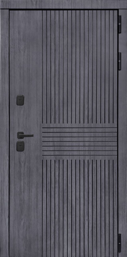 Входная дверь ДвериПРО Берген A-1 (16мм, белая эмаль) DPRO196930 внешняя сторона