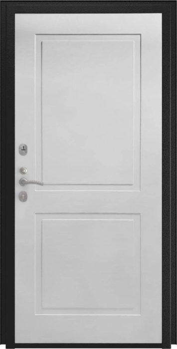 Входная дверь Аура ФЛ-609 (L-52, 10мм, белый матовый) внутренняя сторона
